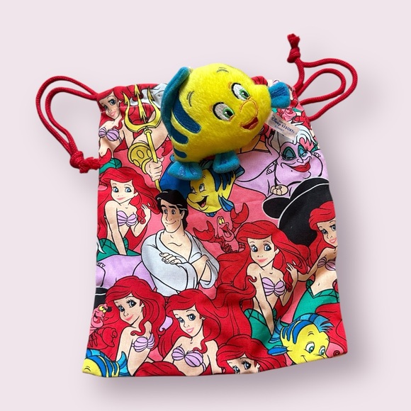 Tokyo Disney Resort Little Mermaid Colorful Drawstring Bag - Picture 5 of 9